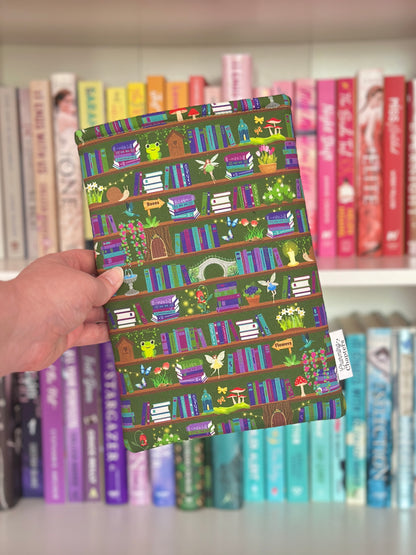 Green Enchanted Garden Book Sleeve