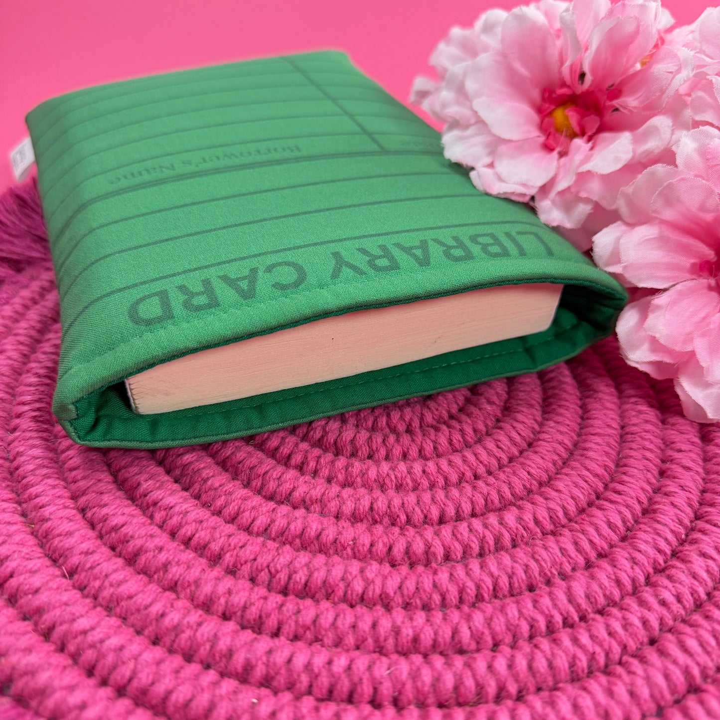 PREORDER: Green Library Card Book Sleeve