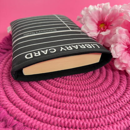 PREORDER: Black & White Library Card Book Sleeve