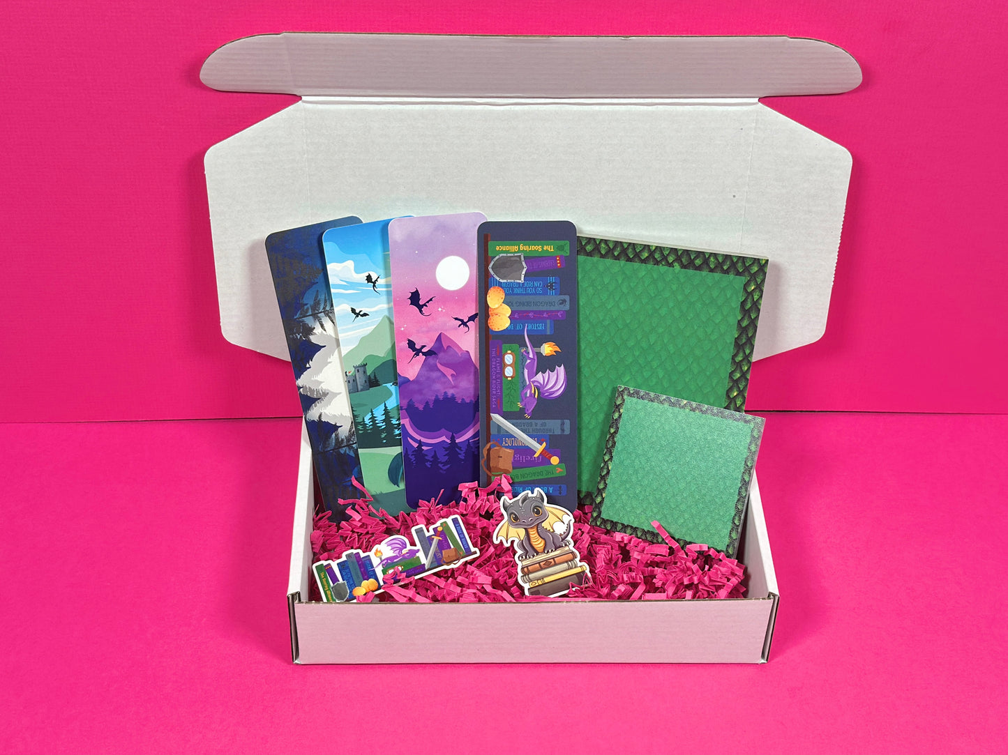 Green Dragon Stationery Set