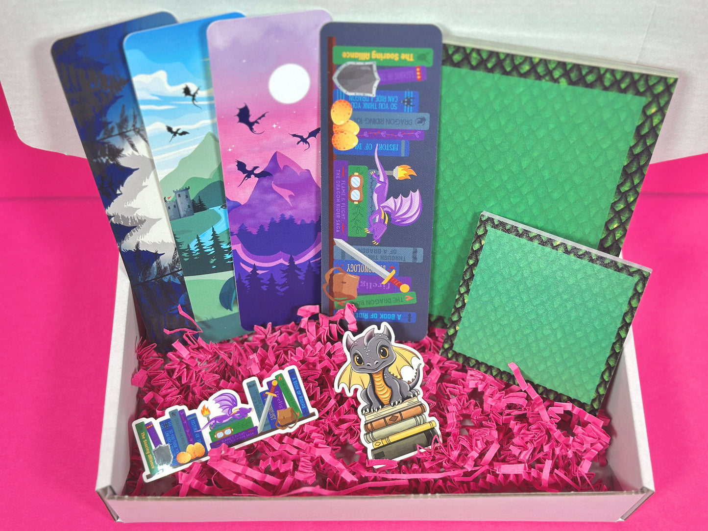 Green Dragon Stationery Set