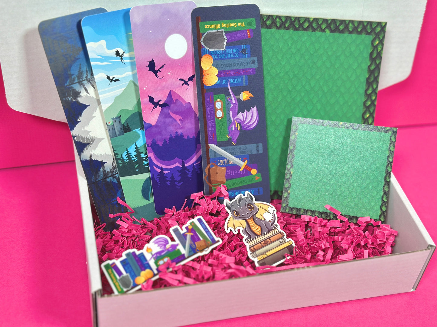 Green Dragon Stationery Set