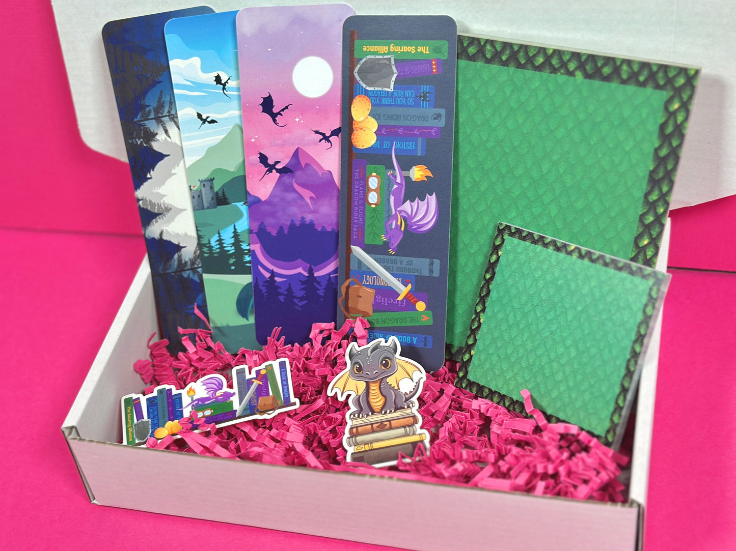 Green Dragon Stationery Set