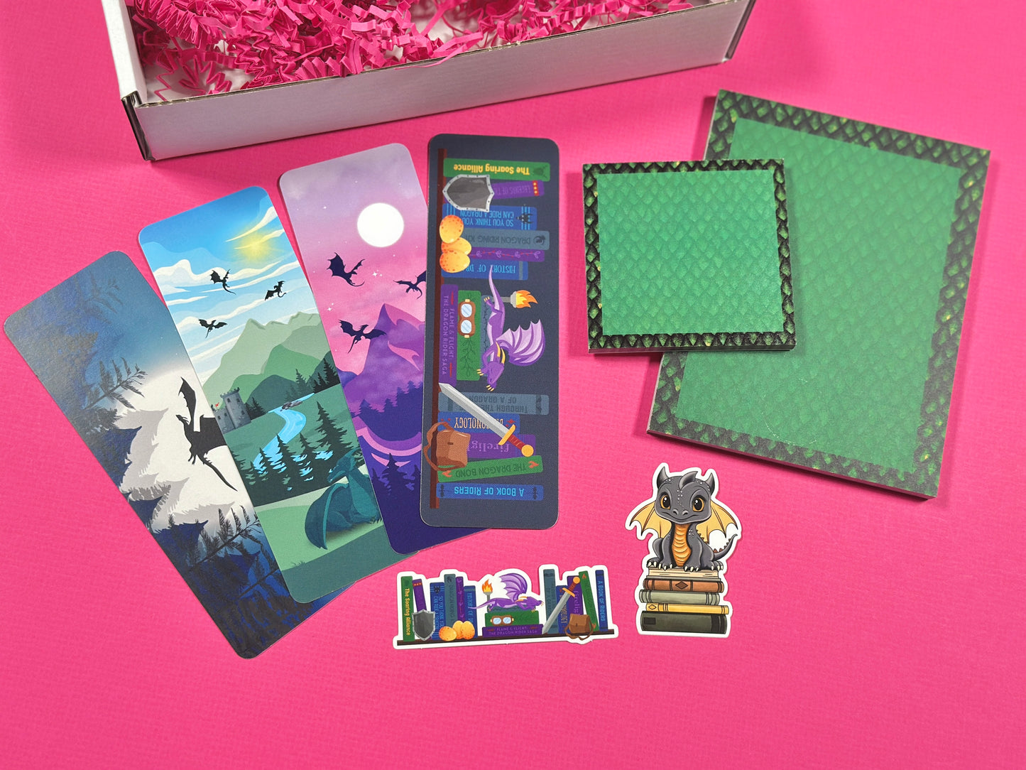 Green Dragon Stationery Set