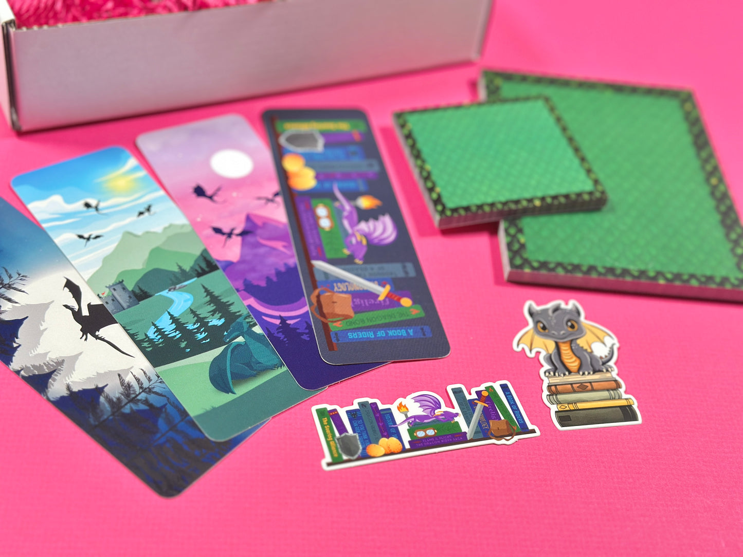 Green Dragon Stationery Set