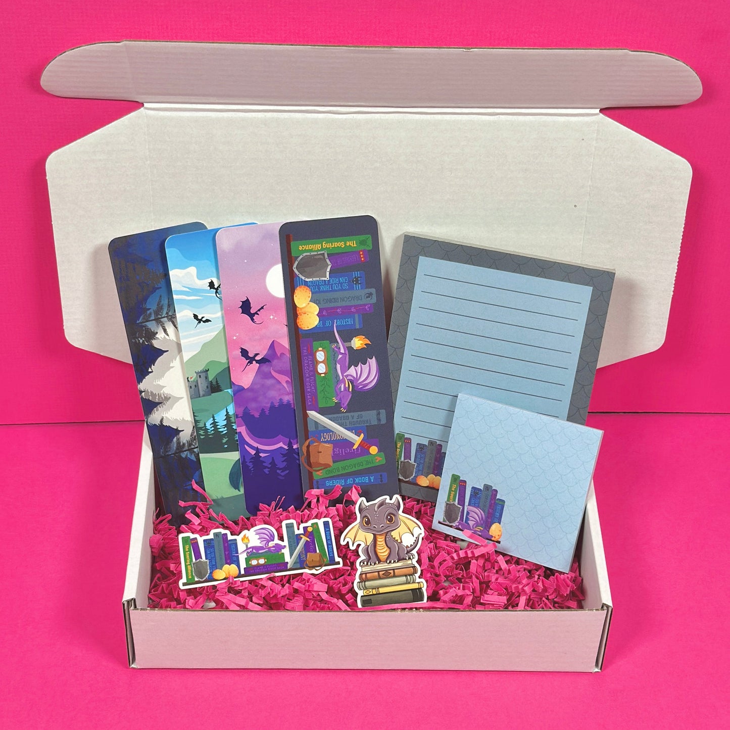 Grey Dragon Stationery Set