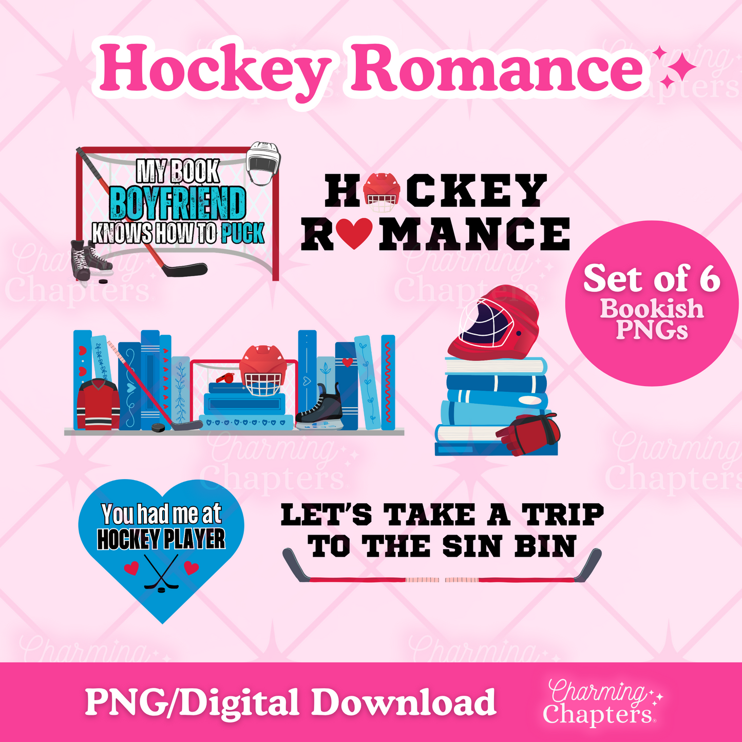 Hockey Romance PNG Bundle