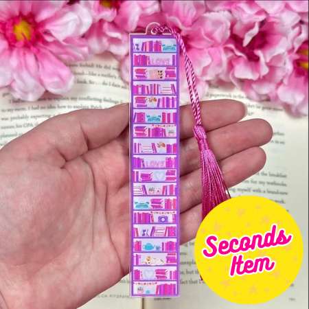 SECONDS: Romance Reader Acrylic Bookmark