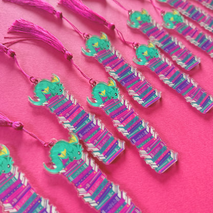 Book Dragon Acrylic Bookmark