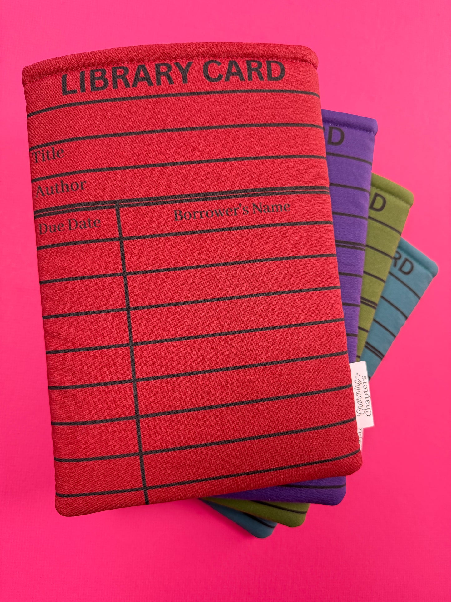 PREORDER: Teal & Black Library Card Book Sleeve