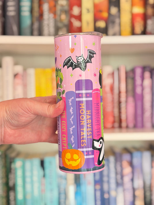 Skeleton Bookshelf Tumbler