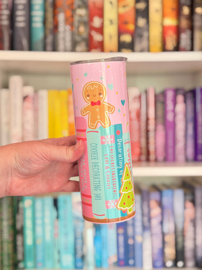 Gingerbread Bookshelf Tumbler Wrap