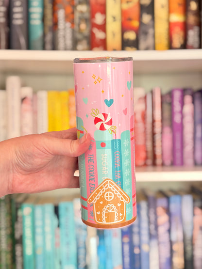 Gingerbread Bookshelf Tumbler