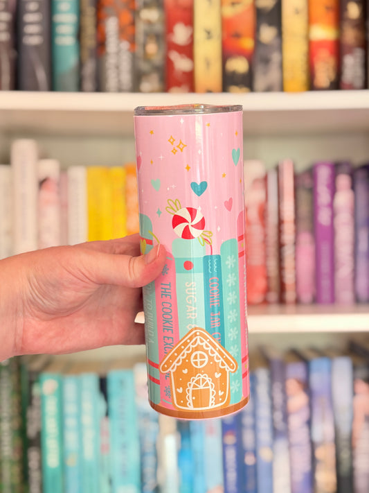 Gingerbread Bookshelf Tumbler