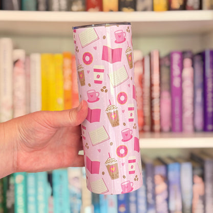Pink Book Lover Tumbler