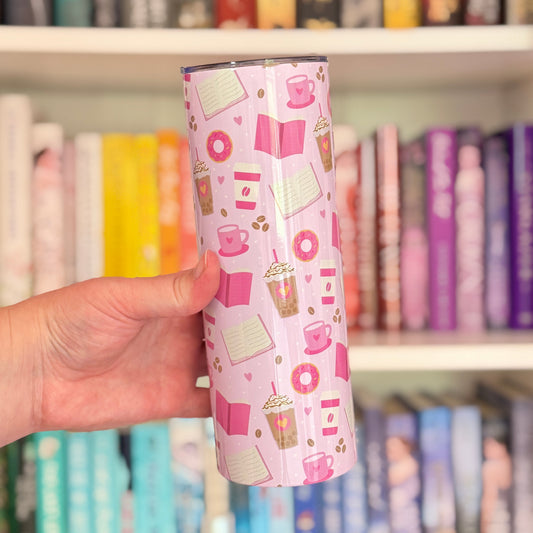 Pink Book Lover Tumbler