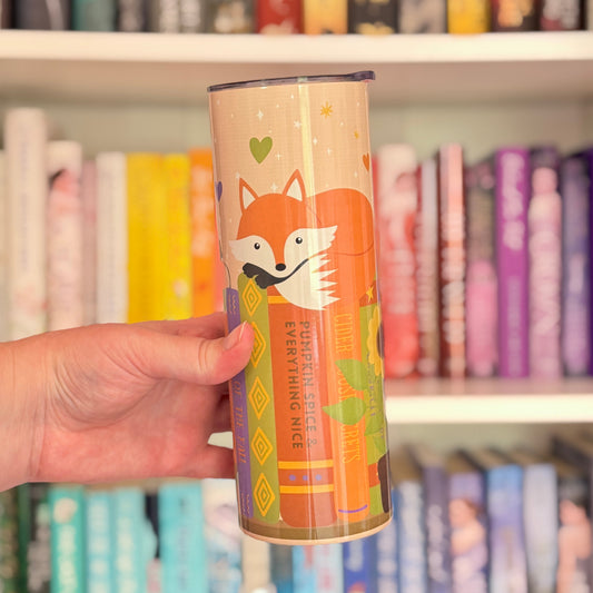 Autumn Bookshelf Tumbler
