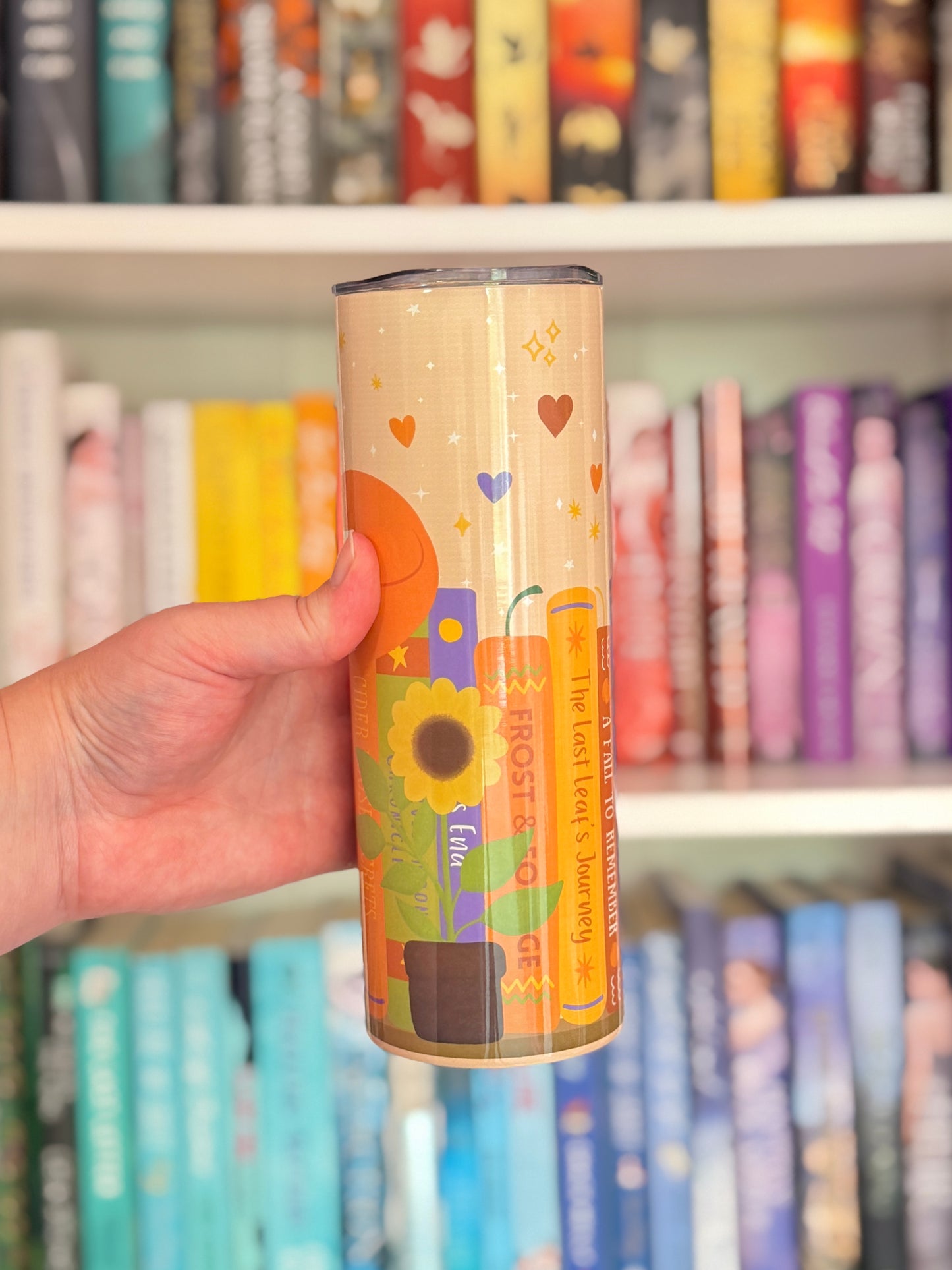 Autumn Bookshelf Tumbler