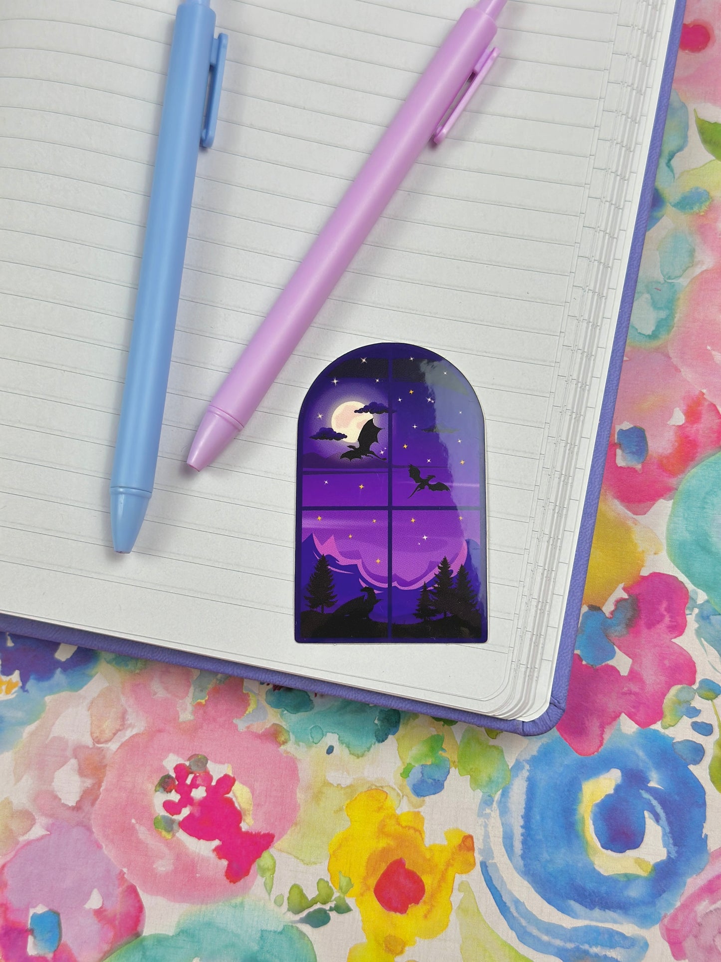 Flying Dragons Vinyl Sticker