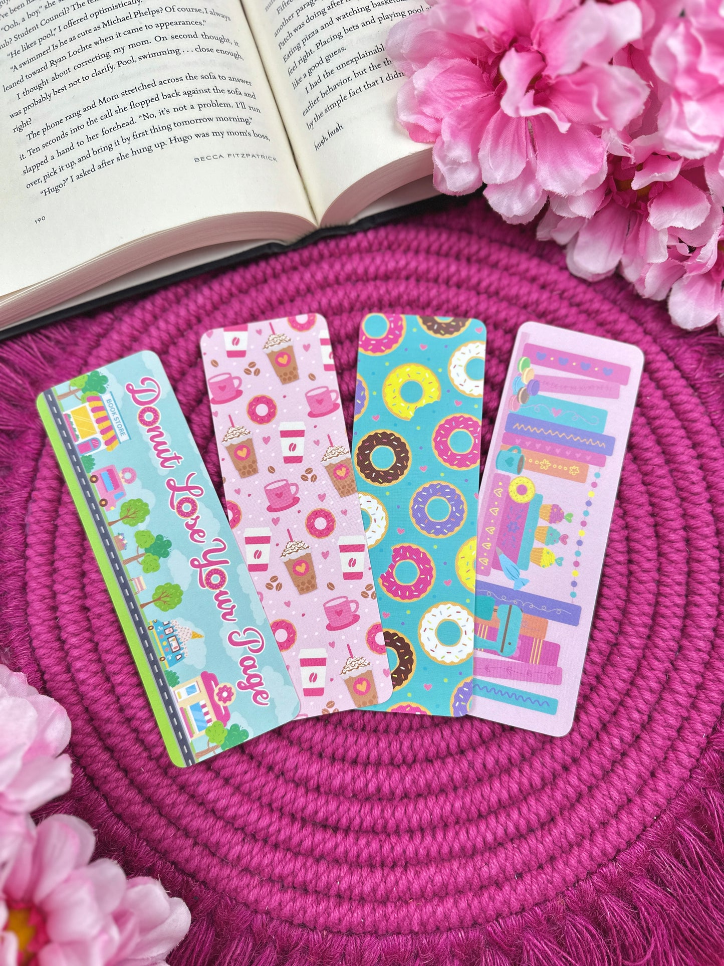 Coffee & Donuts Bookmark Set