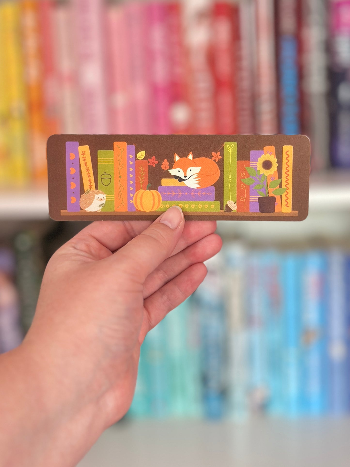 Autumn Bookshelf Bookmark