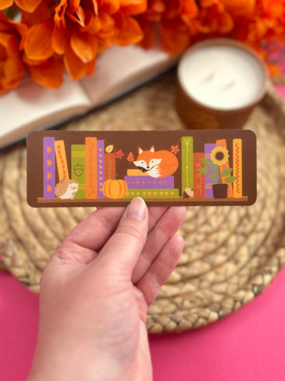 Autumn Bookshelf Bookmark