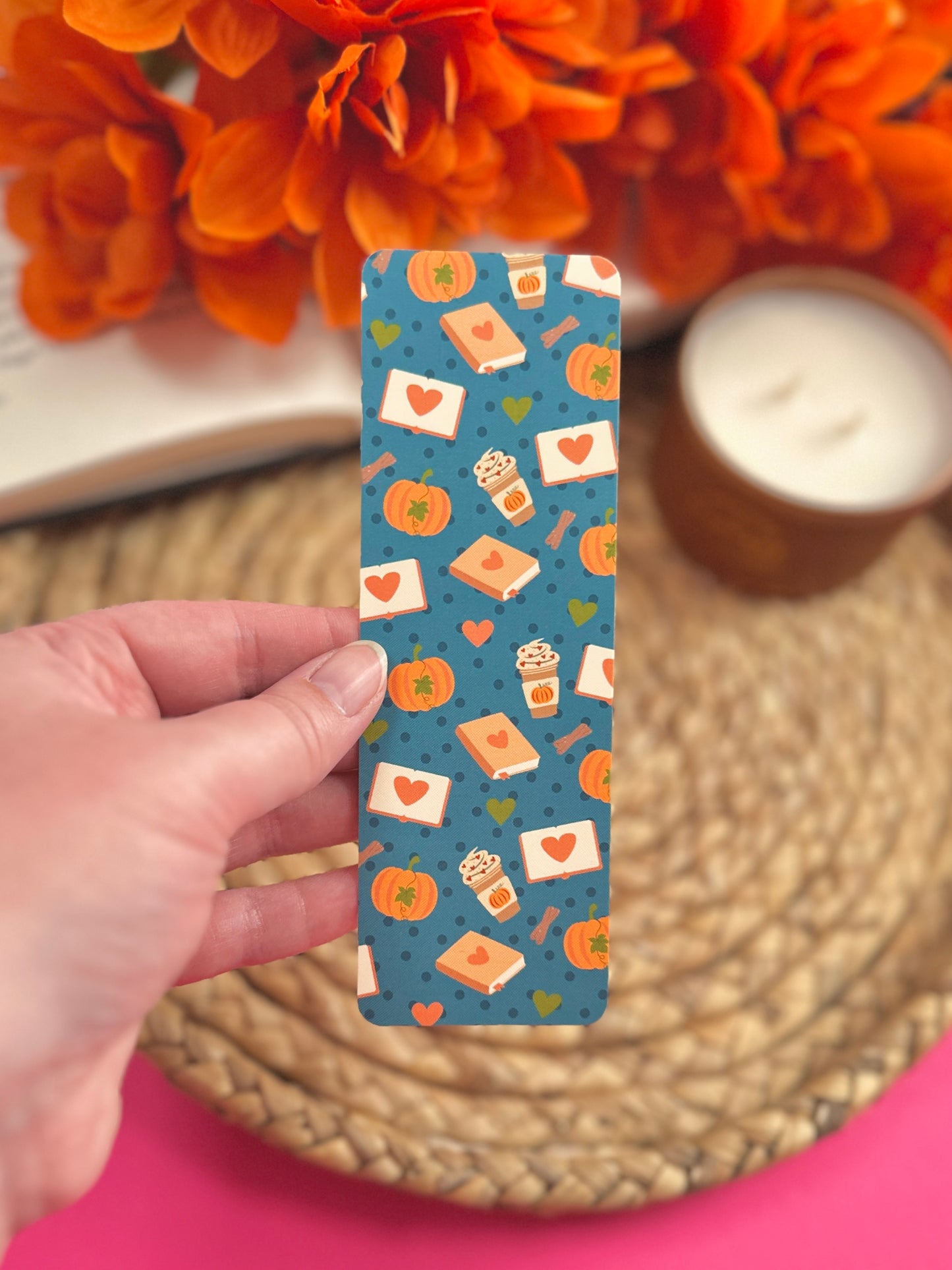 Pumpkin Coffee Bookmark