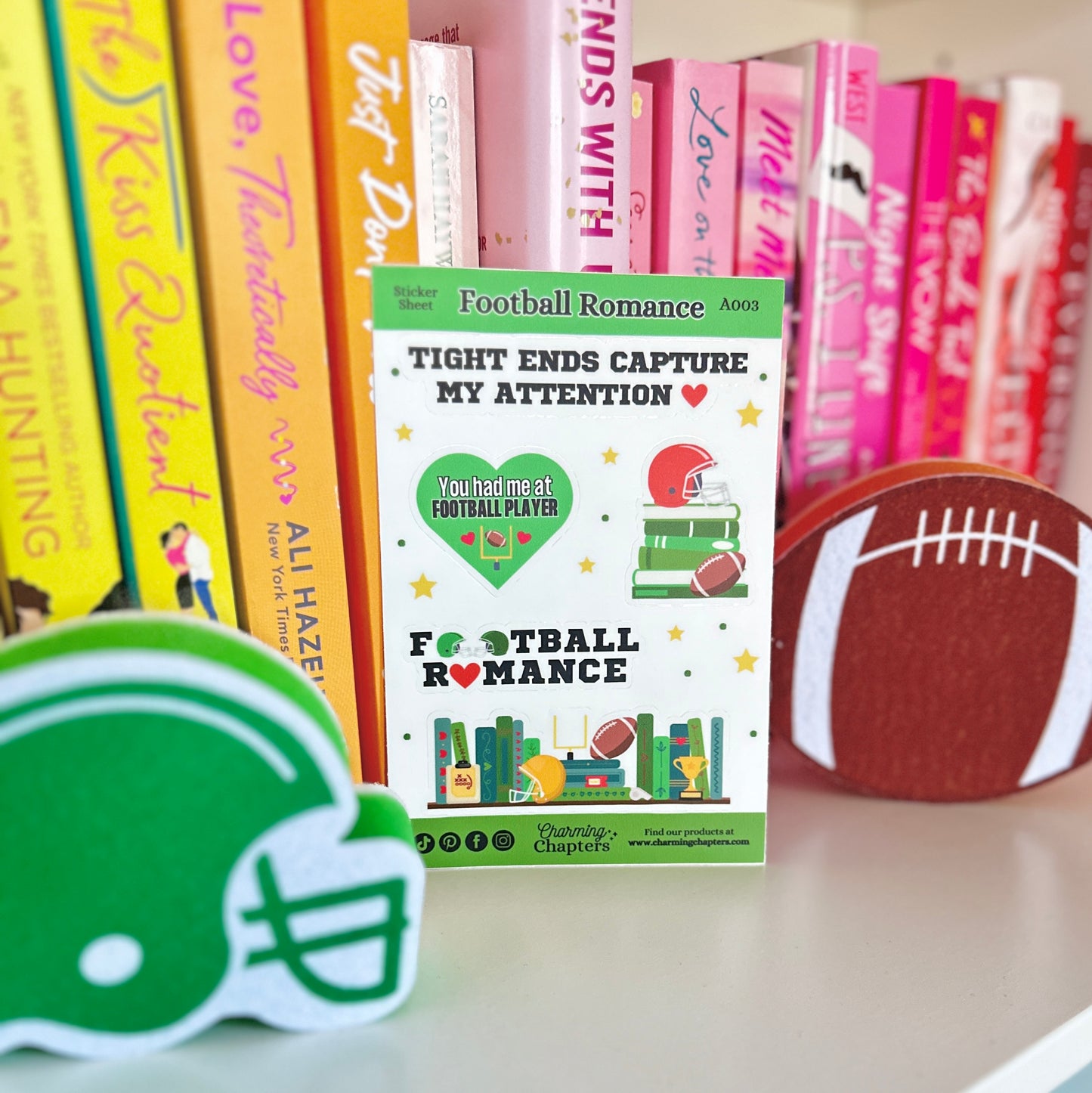 Football Romance Vinyl Sticker Sheet