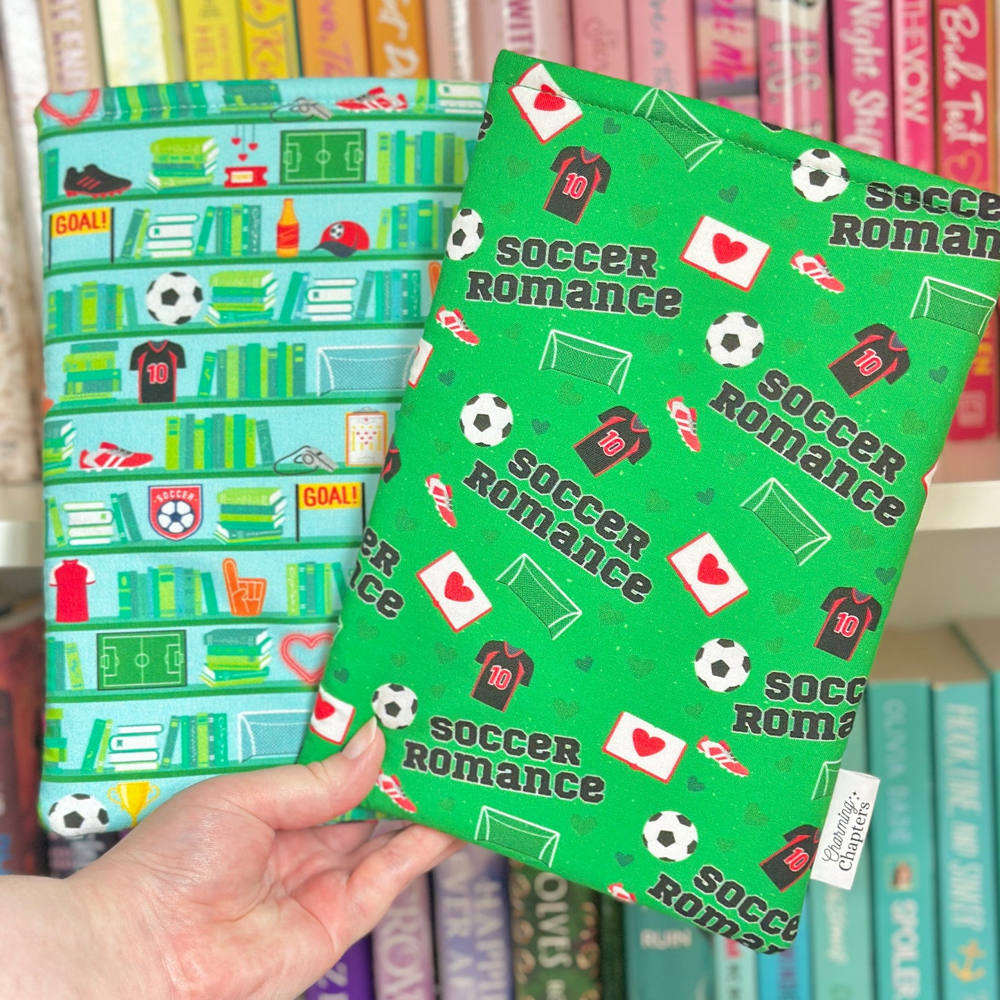 Soccer Shelves Book Sleeve