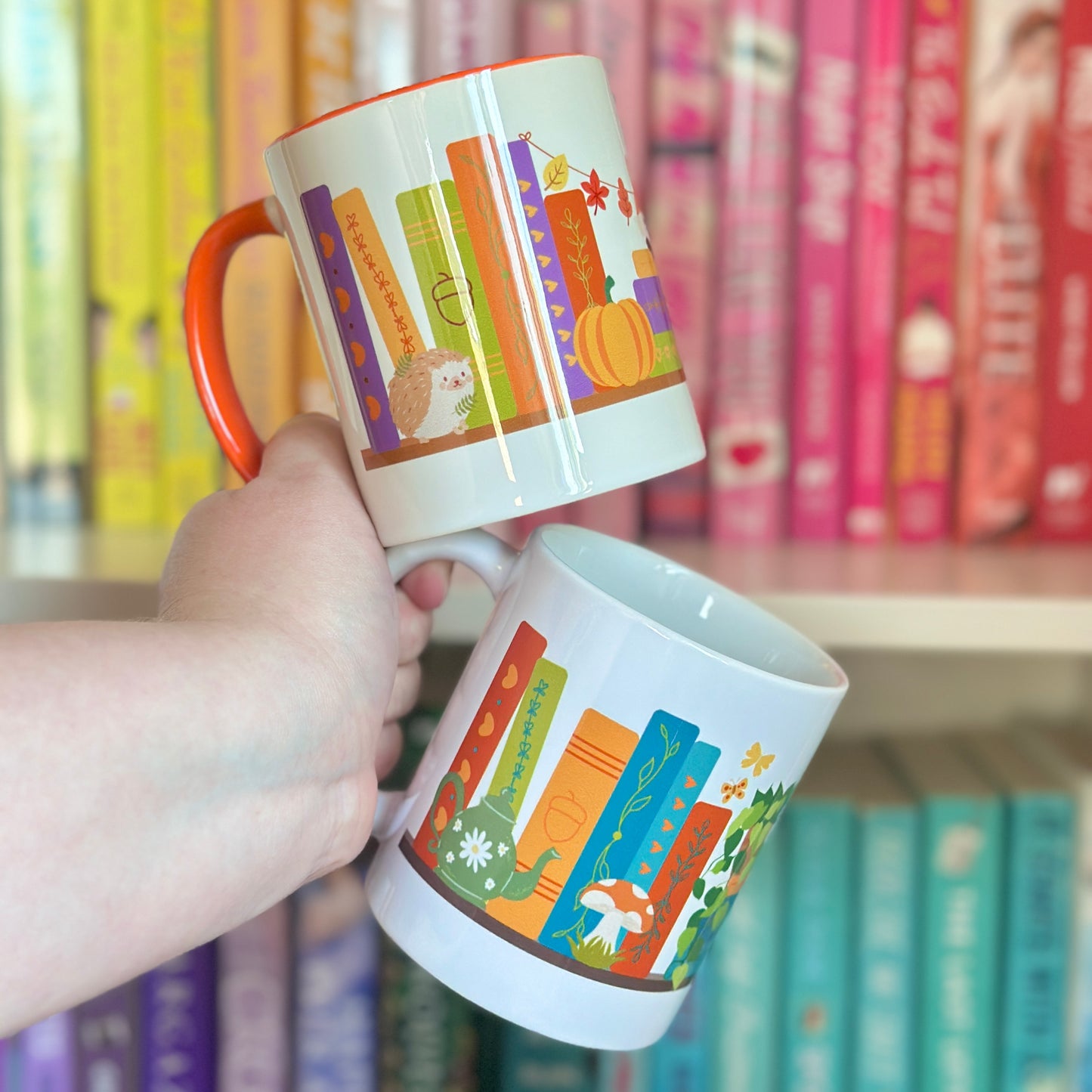 Autumn Bookshelf Coffee Mug