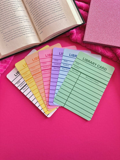 Pink Library Card eReader Insert