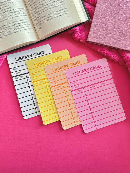 Pink Library Card eReader Insert