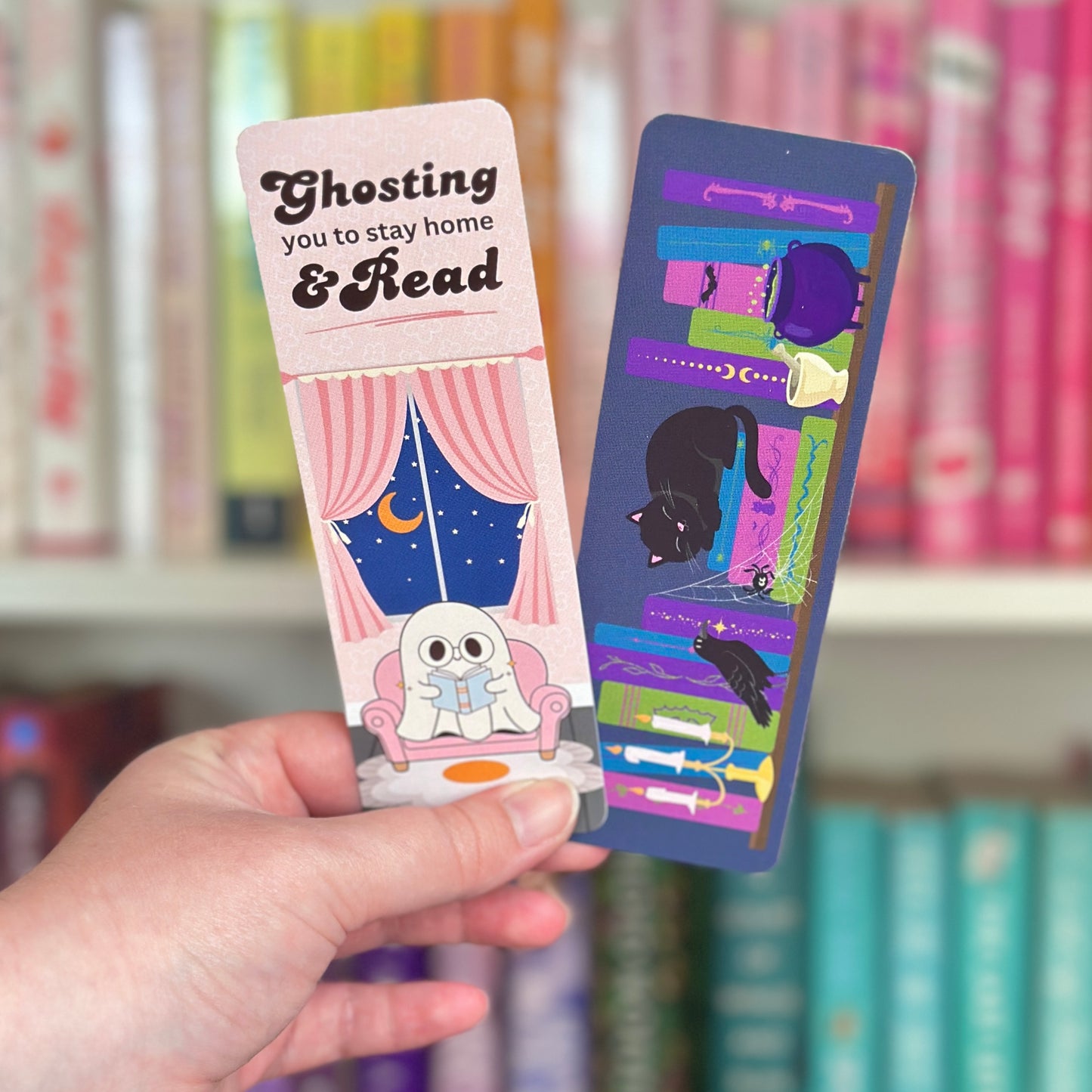 Dark Academia Bookshelf Bookmark