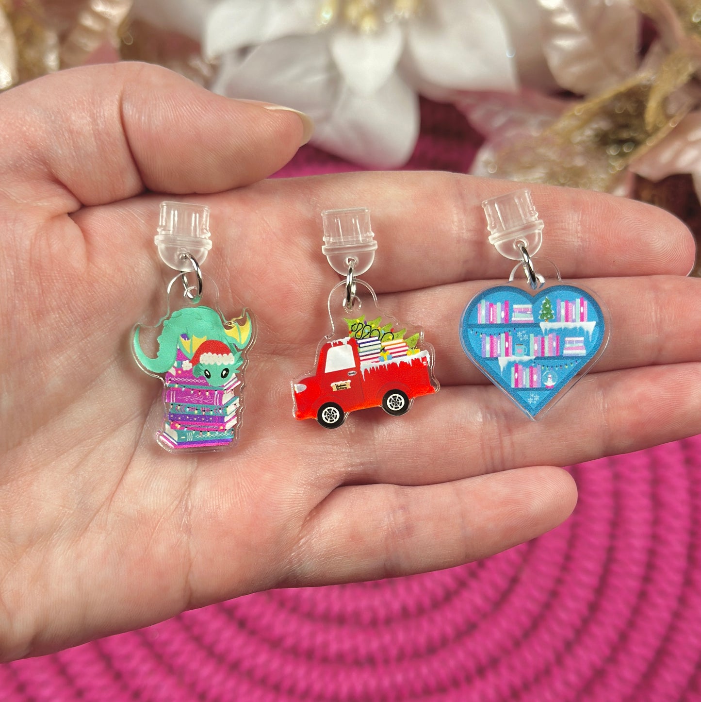 Bookmas Truck Kindle Charm