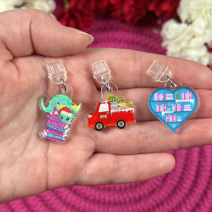 Bookmas Truck Kindle Charm