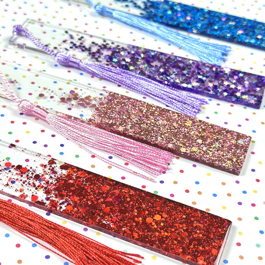 Glitter Resin Bookmarks