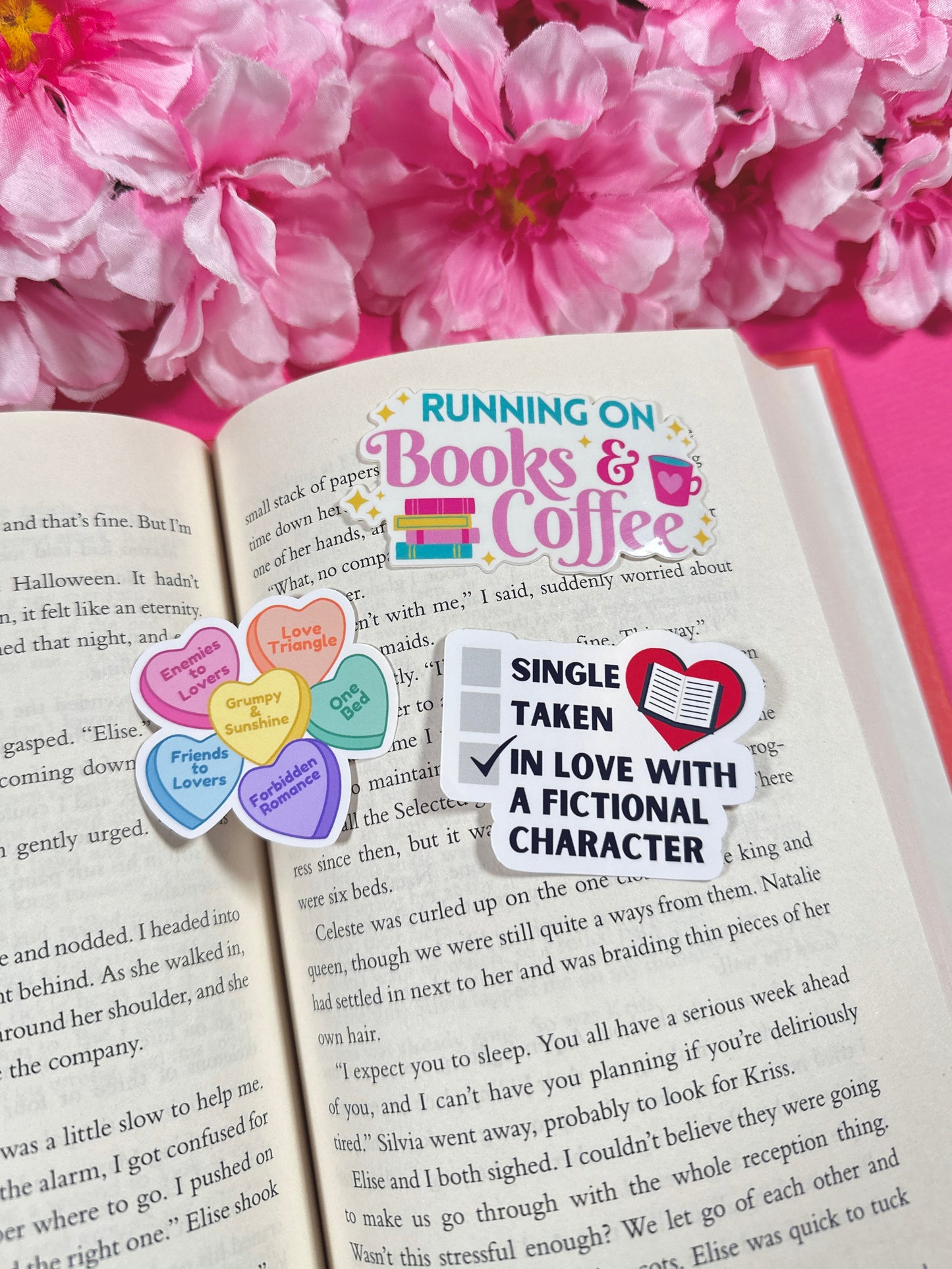 Books & Coffee Vinyl Sticker