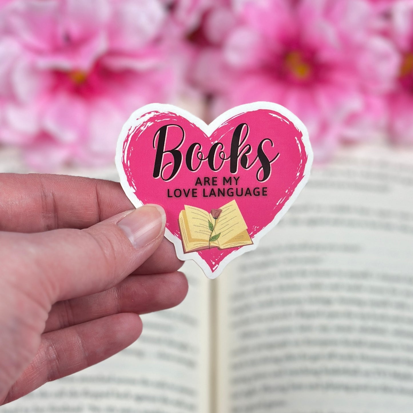 Books are my Love Language Vinyl Sticker