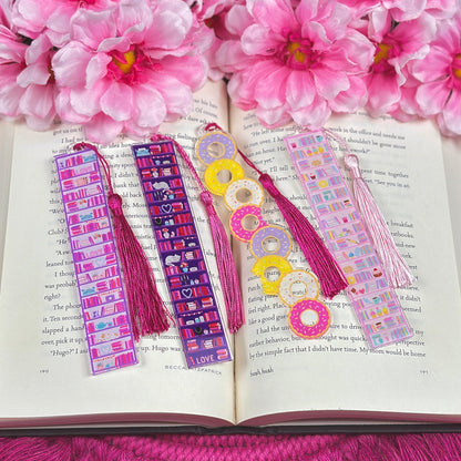 Dark Romance Reader Acrylic Bookmark