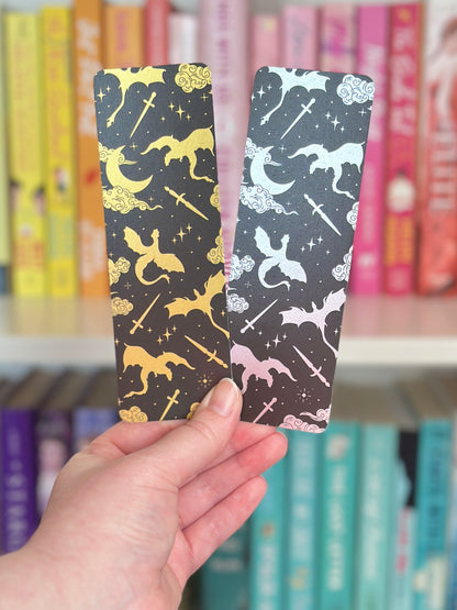 Black & Gold Dragon Bookmark