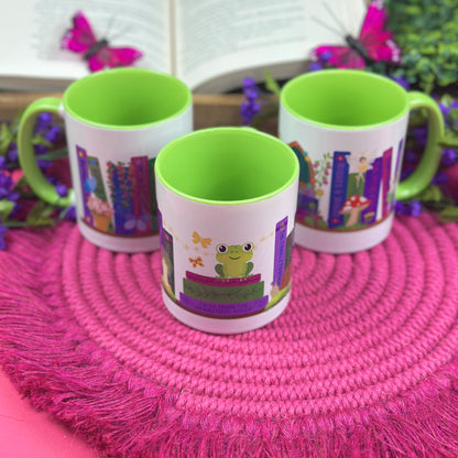 Butterfly Bookshelf Coffee Mug
