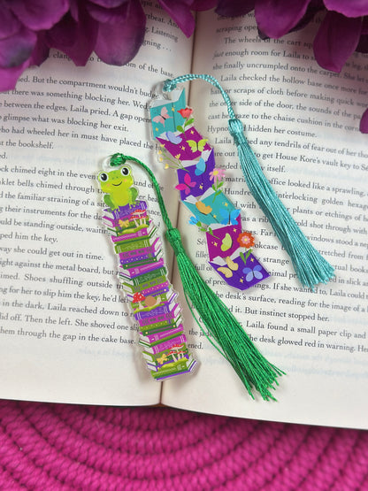 Butterfly Bookstack Acrylic Bookmark