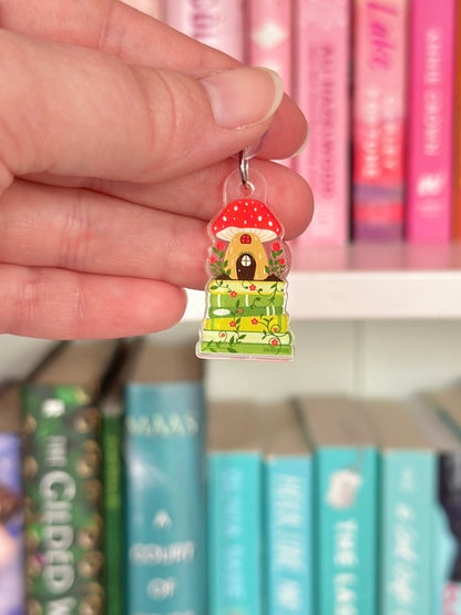 Cottagecore Book Stack Kindle Charm