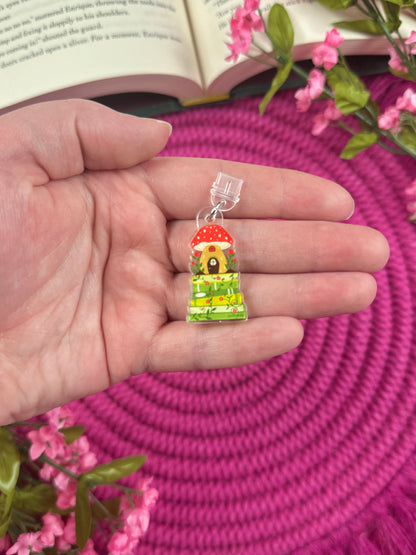 Cottagecore Book Stack Kindle Charm