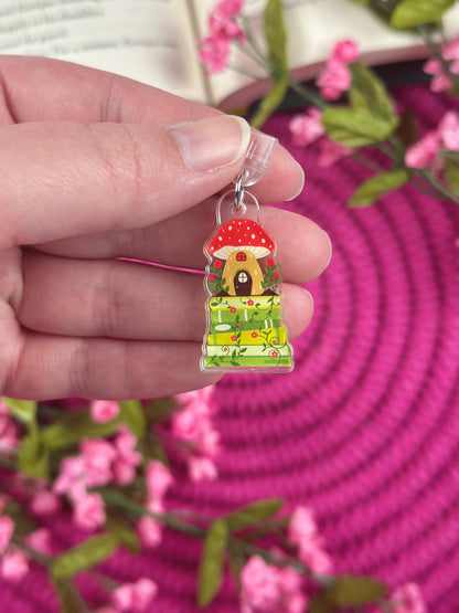 Cottagecore Book Stack Kindle Charm