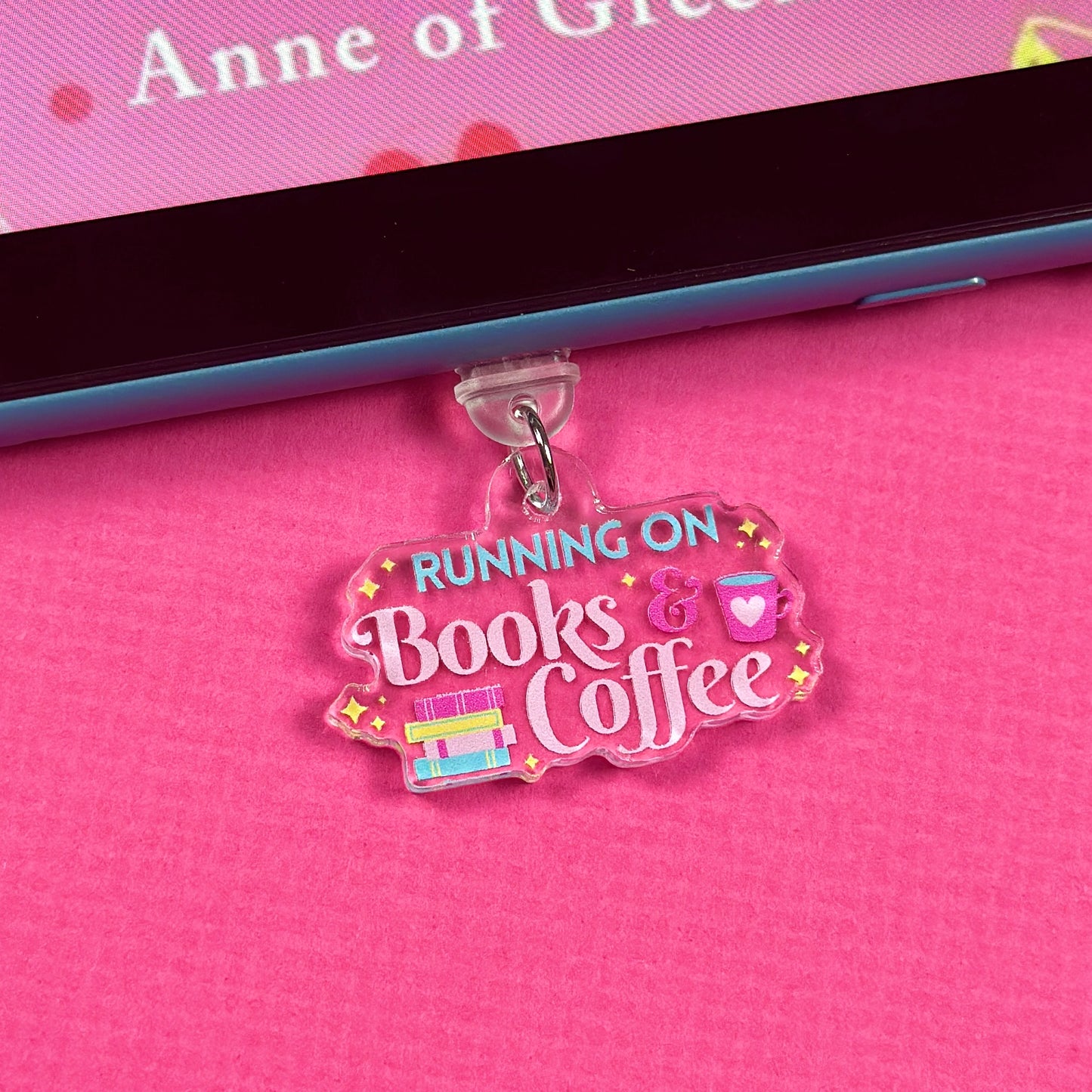 Books & Coffee Kindle Charm