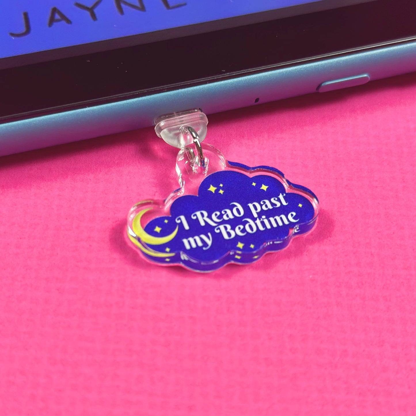 Late Night Reader Kindle Charm