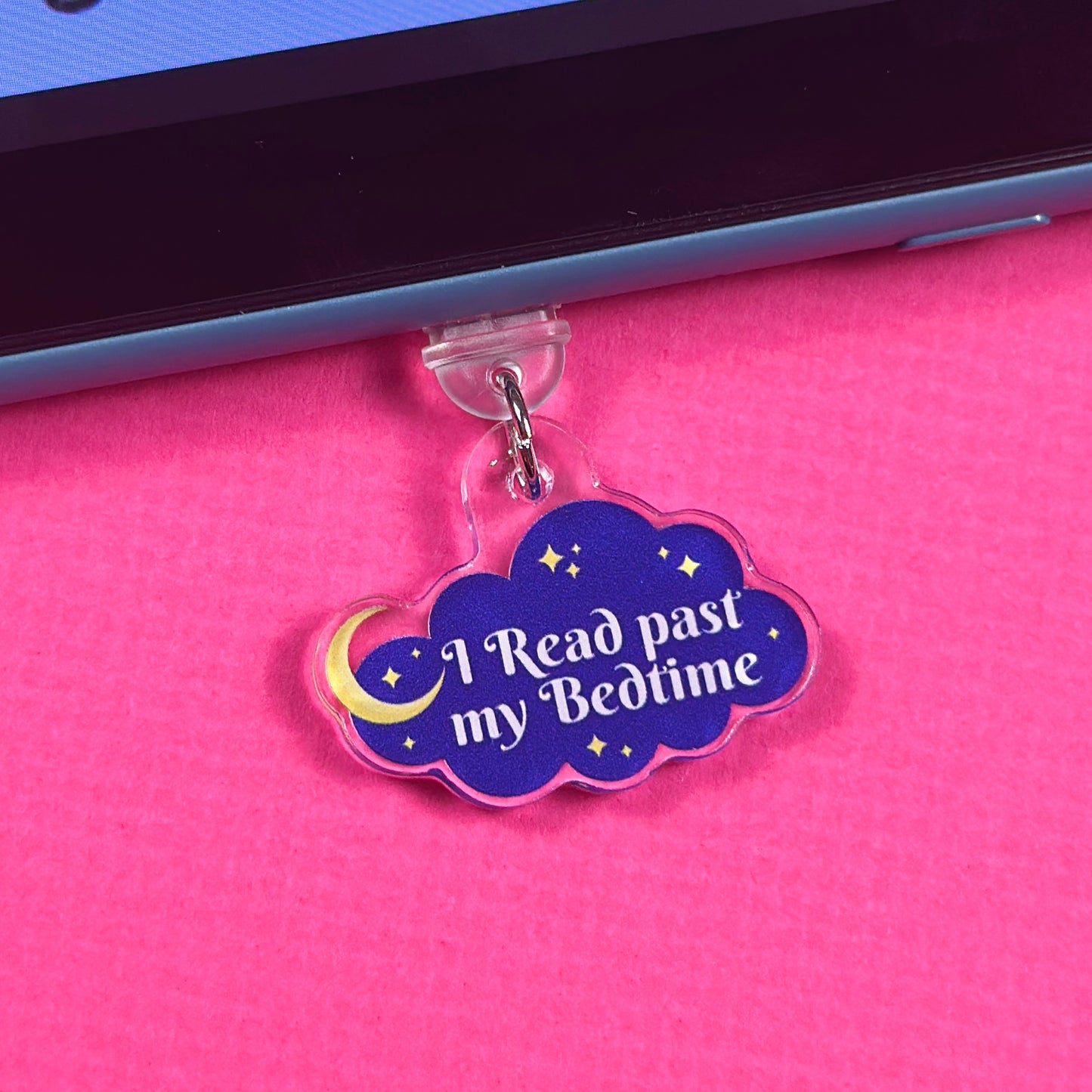 Late Night Reader Kindle Charm