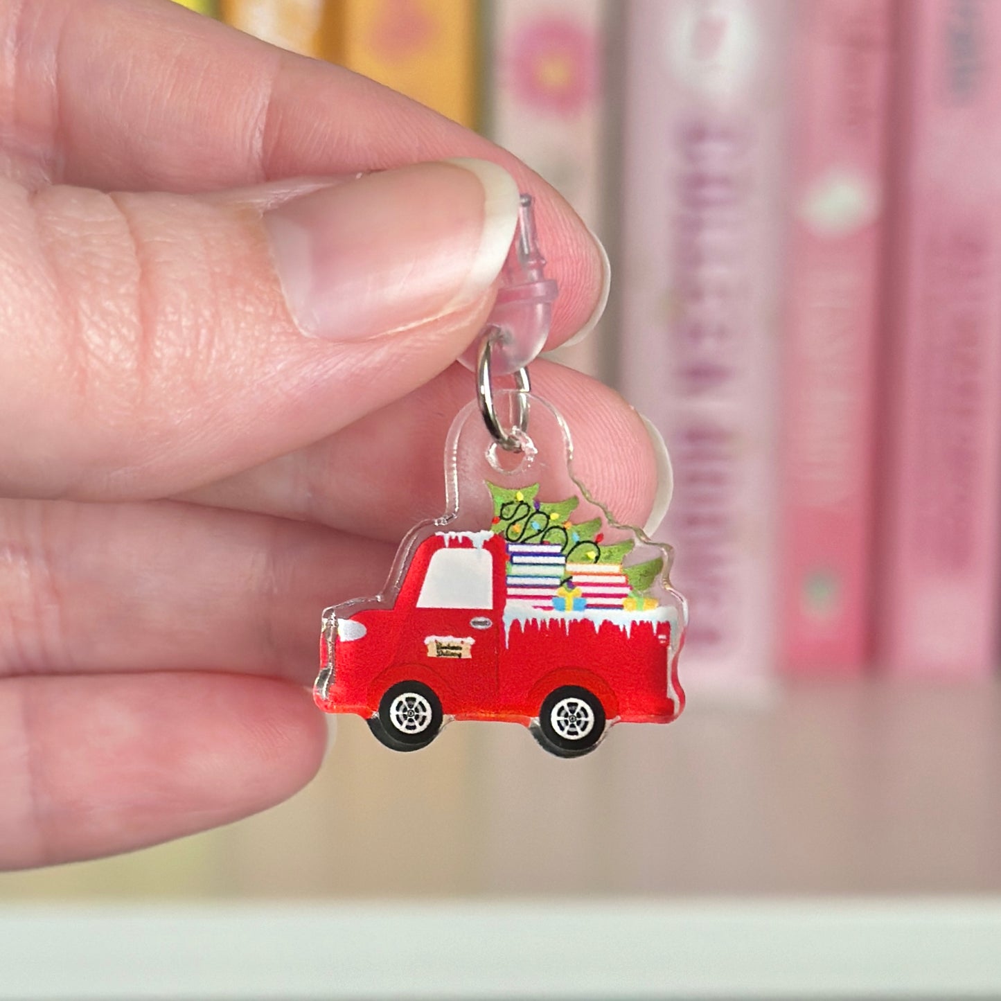 Bookmas Truck Kindle Charm