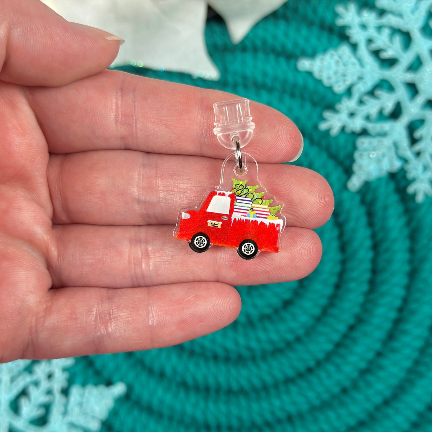 Bookmas Truck Kindle Charm